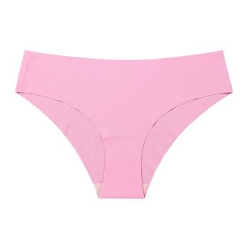 sexy high stretch low-waisted seamless quick drying ice silk panties #1#
