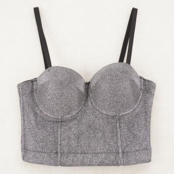 sexy slight stretch glitter sling bralettes(with boned& underwire)