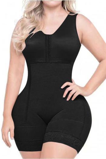 sexy plus-size stretch zip-up tight crotchless shapewear