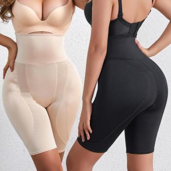 s-6xl sexy plus-size stretch high waist fake butt shaping shorts