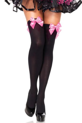 one pair new stylish bow-knot decor stockings#2