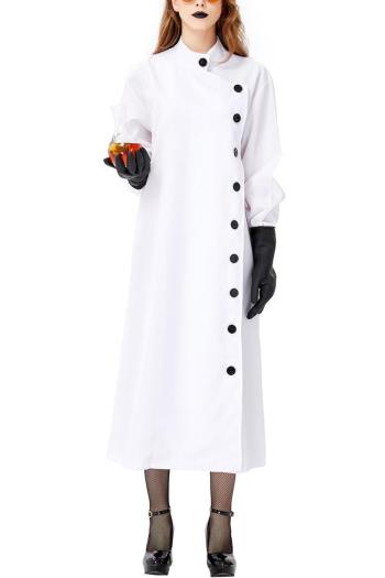 halloween plus size non-stretch scientist cosplay costume(with gloves)