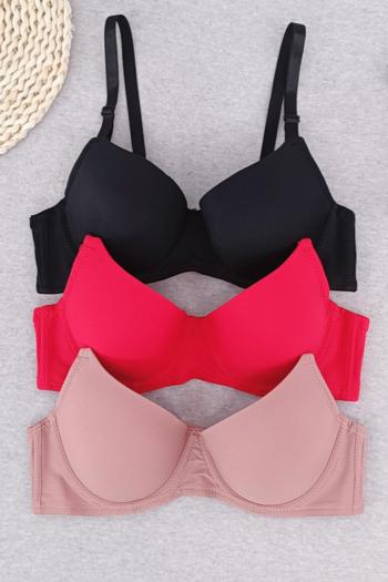sexy stretch solid color with underwire padded bras
