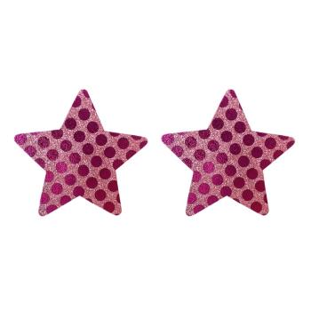 fifty pair disposable pentagram shape polka dot print nipple pad(length:8.2cm)