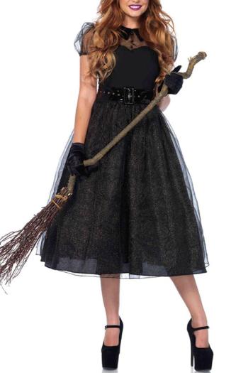 halloween witch cosplay costume(with hat&gloves&belt)