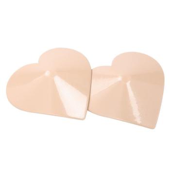 one pair new sexy solid color heart shape alloy nipple stickers(length:5cm)