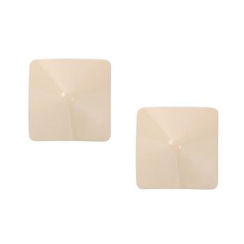 one pair new sexy solid color square shape alloy nipple stickers(length:3.6cm)