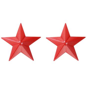 one pair new sexy solid color pentagram shape alloy nipple stickers(length:6cm)