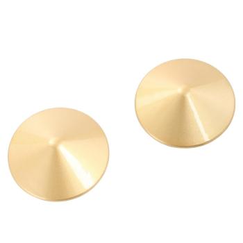 one pair new sexy solid color round shape alloy nipple stickers(length:5.1cm)