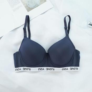 sexy slight stretch 3 colors letter printing with underwire padded bras