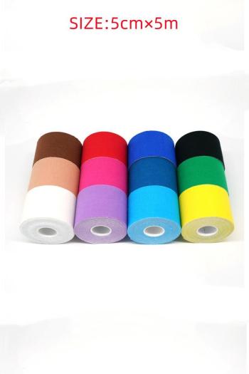one roll 12 colors self-adhesive invisible breast sticker tape(size:5cm*5m)