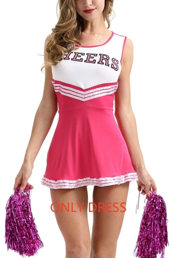 sexy plus size slight stretch cheerleading costumes(only mini dress)