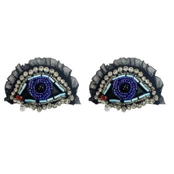 ten pair guardian eye rhinestone beads nipple pad(length:6.5cm)