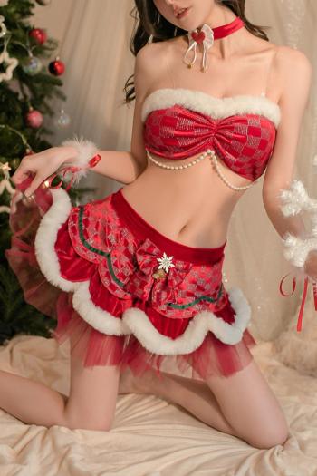 christmas sexy cosplay costume(with hair hoop&neck ring&wristband&thongs&shoulder strap)