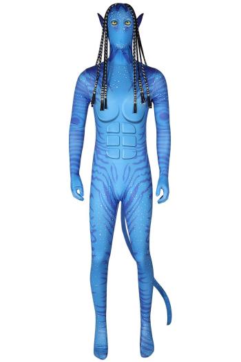 sexy plus size slight stretch zip-up man's role costumes size run small(contain hair& ear& tail)