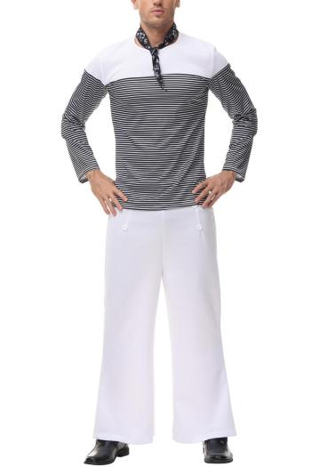sexy non-stretch men's sailor cosplay pants sets costume(with hat&bow tie)