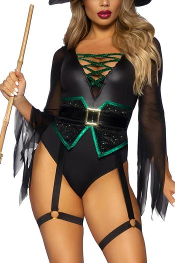 sexy slight stretch witch costumes(with hat& waistband)