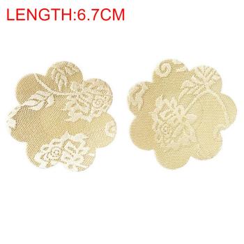 fifty pair lace flower shape nipple pad(length:6.7cm)
