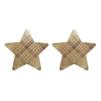 fifty pair lattice pentagram shape disposable nipple pad(length:8.2cm)
