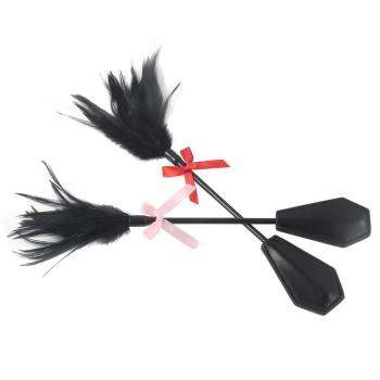 one pc sexy sm bow decor feather hand clap(length:35cm)