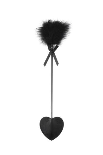 one pc sexy sm bow decor feather heart shape hand clap(length:45cm)