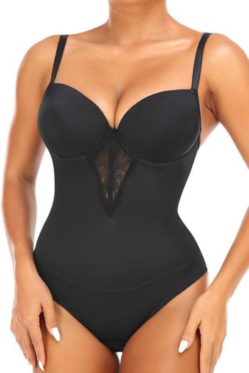 sexy plus-size high stretch lace stitching padded underwire sling body shaper