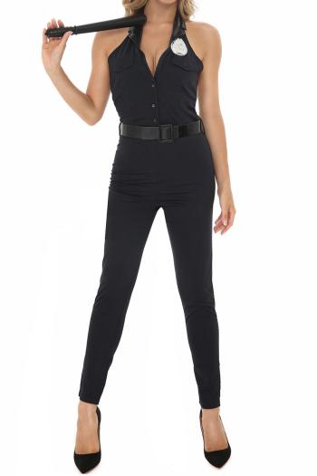 sexy slight stretch pilot costumes(with hat & badge & baton & belt)