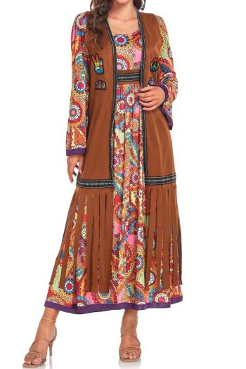 sexy non-stretch retro 70s disco indian costumes(with hair accessories)