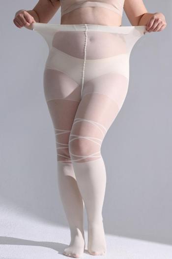 sexy high stretch bandage pattern see-through tights(198-220lb)