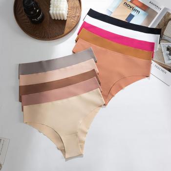 slight stretch 10 colors solid color seamless low waist panty