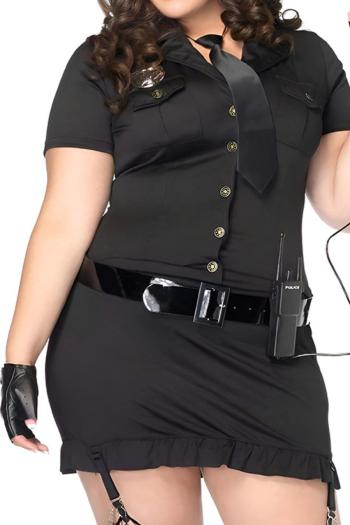 sexy slight stretch police costumes(with set of accessories, for 165-198lb)