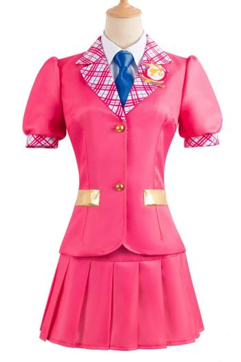 plus size non-stretch student costumes size run small(with tie& badge& girdle)