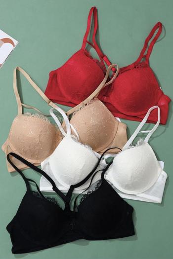 sexy slight stretch 4 colors lace with underwire padded bras size run small