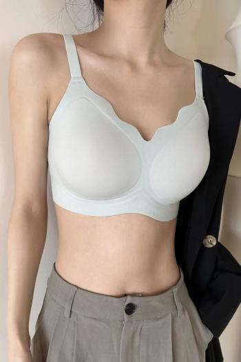 slight stretch 6 colors solid color gather padded bras(suitable for 99-148lb)