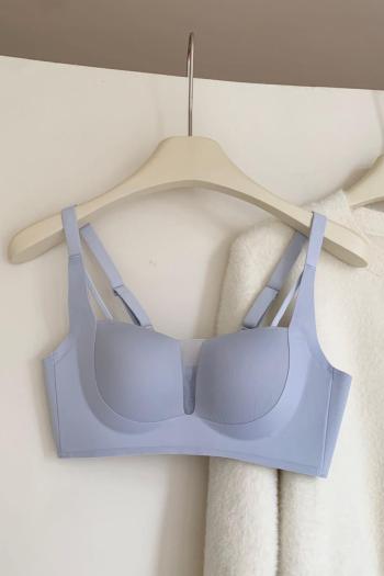 slight stretch 4 colors solid color gather padded bras size run small