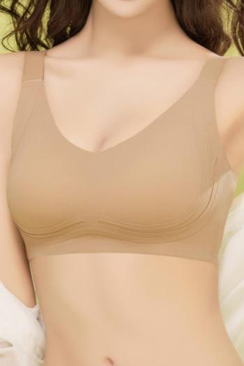 sexy plus size slight stretch 6 colors padded lift traceless bra(size run small)