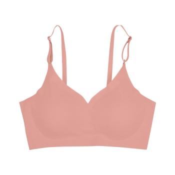 sexy slight stretch simple traceless breathable gather comfort thin bra