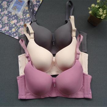 stretch 8 colors glossy gather with underwire padded bras size run small