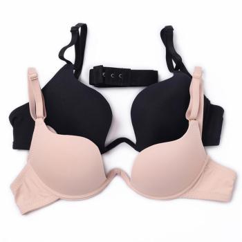 sexy slight stretch solid color gather with underwire padded bras
