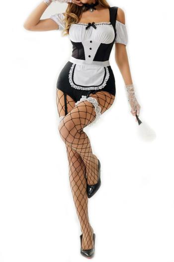 sexy slight stretch maid costumes(with a set of accessories)