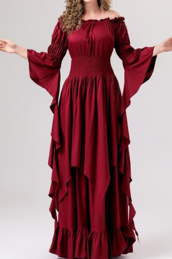 plus size slight stretch 5 colors solid color medieval party costumes