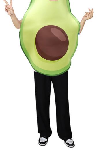 halloween funny style slight stretch avocado cosplay props costume