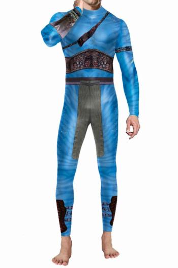 new halloween slight stretch patchwork cosplay long sleeve costumes #1