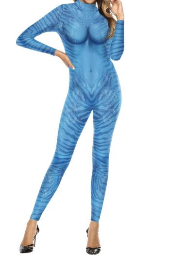 new halloween slight stretch patchwork cosplay long sleeve slim costumes