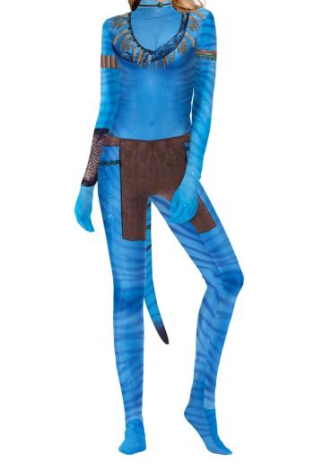 stylish plus-size halloween slight stretch cosplay patchwork costumes #b#