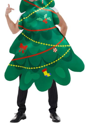 halloween funny style slight stretch christmas tree cosplay adult props costume