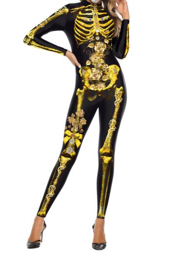 new halloween slight stretch 3d cosplay skull frame fixed printing costumes