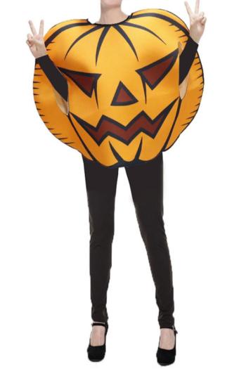 halloween funny style slight stretch pumpkin cosplay adult props costume