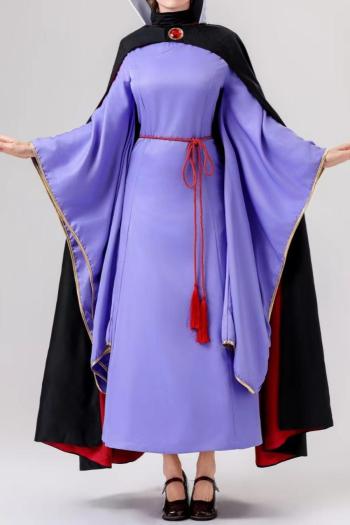 plus size non-stretch evil queen costumes(with headdress&cloak&belt)