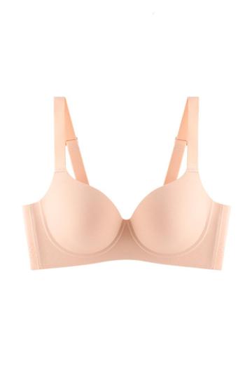stretch gather 4 colors solid color padded with underwire bras